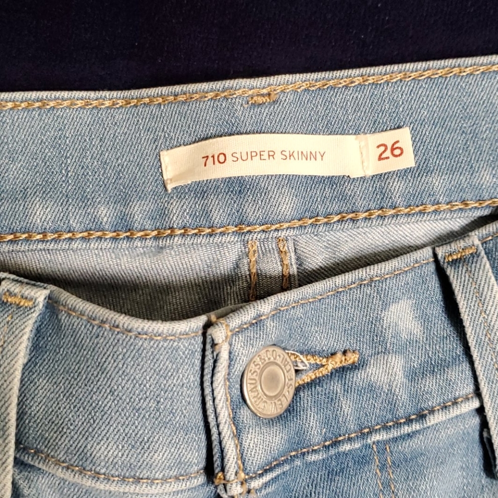 Levi's 710 Super Skinny Palm Print Jean
